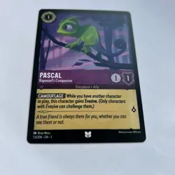 Disney Lorcana Pascal - Rapunzel's Companion Demo Card - Rare - Image 2