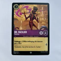Disney Lorcana Dr.Facilier - Charlatan Demo Card - Rare - Image 1