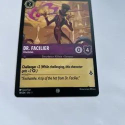 Disney Lorcana Dr.Facilier - Charlatan Demo Card - Rare - Image 2