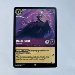 Disney Lorcana Demo Maleficent - Sorceress Card - Rare - Image 1