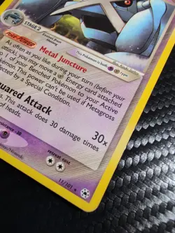 Pokemon Card - Metagross Hidden Legends 11/101 Rare Non-Holo - Image 3