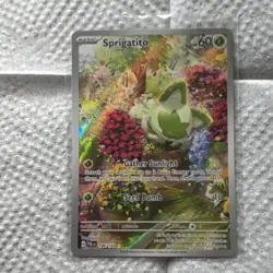 Pokemon Sprigatito Illustration Rare Full Art Holo Card Paldea Evolved 196/193 - Image 1