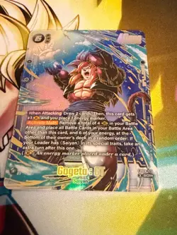 Gogeta : GT FB09-123 Alternate Art Dual Evolution Dragon Ball Card English - Image 3