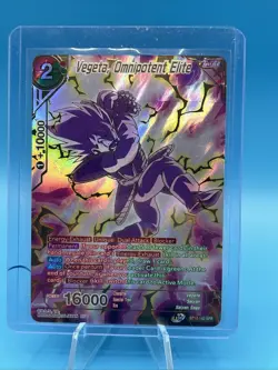 Vegeta Omnipotent Elite BT15-143 SPR Dragon Ball Super Card Game - Image 1