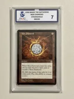 MTG - Mox Diamond - Stronghold (1998) - Graded 7-NM - Image 1