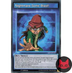 Yugioh Nightmare Sonic Blast! Skill Card SS03-ENAS2 Common 1st Edition NM - Image 1