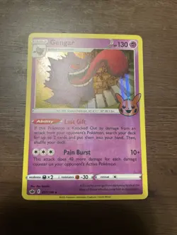 Lot Of 3 Pokemon Cards Gastly,Haunter, And Gengar Halloween Stamp - Image 3