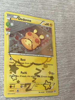 Pokemon DEDENNE RC10/RC32 Holo Collecting Card - VERY GOOD to MINT - never play - Image 3