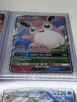 Pokemon Full Card Lot Of 4 Gyrados Gx Promo & V Wigglytuff GX Volcarona V - Image 2