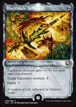 Blackblade Reforged -Foil Medium Play MTG Signature Spellbook: Gideon - Image 1