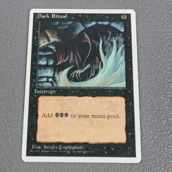 MTG Dark Ritual C Fourth Edition #116 - Image 1