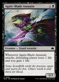 [MTG] Agate-Blade Assassin (0082) (BLB) NM - Image 1