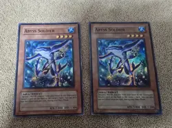 Abyss Soldier Capsule Monster Coliseum CMC-EN001 Unlimited Super Rare LP 2x - Image 1