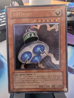 YuGiOh! UFOroid CRV-EN010 Ultimate Rare 1st Ed Some Play - Image 1