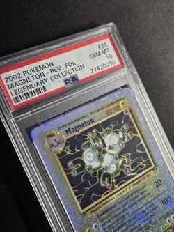 Magneton 28/110 PSA 10 GEM MINT Legendary (Collection) Reverse Holo Pokemon Card - Image 4