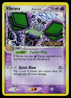 Pokemon Card - Vibrava Dragon Frontiers 24/101 Rare Reverse Holo STAMPED - Image 1