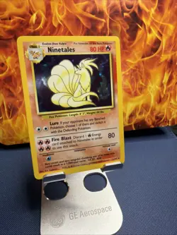 Ninetales Base Set Holo Rare Card 012/102 WOTC, Lightly Played - Image 3