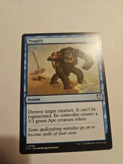 Pongify - Thunder Junction Commander OTC - Uncommon - MTG Magic Pack fresh - Image 1