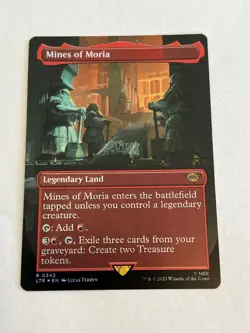 MTG Mines of Moria 0342 Borderless Foil The Lord of the Rings Tales LTR Magic - Image 1