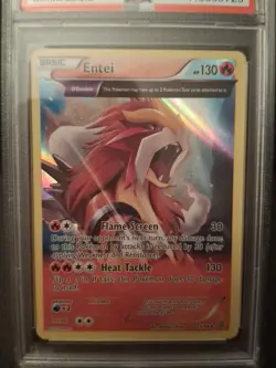 2015 POKEMON XY ANCIENT ORIGINS #15 ENTEI-HOLO PSA 9 EXTENDED 15/98 FULL ART - Image 2