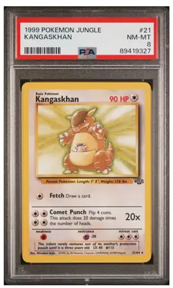 1999 Pokemon Jungle Kangaskhan Psa 8 - Image 1