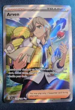 Pokemon TCG Arven Full Art Trainer 235/198 - Scarlet & Violet - Lightly Played - Image 1