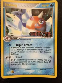 Pokemon Card - Seaking Deoxys 24/107 Rare Reverse Holo Stamped LP - Image 1