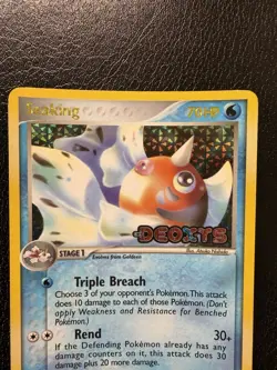 Pokemon Card - Seaking Deoxys 24/107 Rare Reverse Holo Stamped LP - Image 2