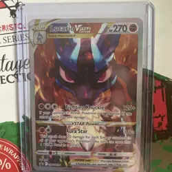 Pokemon Lucario VSTAR SWSH291 Crown Zenith ETB Holo Black Star Promo Mint SEALED - Image 1