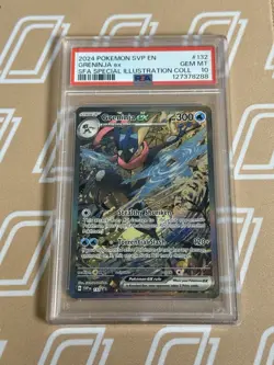 2024 Pokemon SVP EN Greninja ex #132 PSA 10 GEM MINT - Image 1