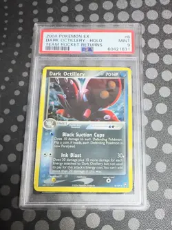 2004 POKEMON EX TEAM ROCKET RETURNS #8 DARK OCTILLERY-HOLO PSA 9 - Image 1