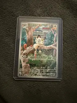 Meowth 106/094 Holo Illustration Rare – Pokemon TCG – 2025 Phantasmal Flames - Image 1