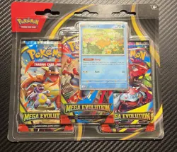 Pokemon TCG Mega Evolution 3-Pack Blister Set of 2 Psyduck and Golduck (Sealed) - Image 1