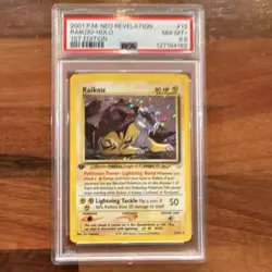 Pokemon Raikou 13/64 Neo Revelation 1st Edition Holo Rare PSA 8.5 - Image 1