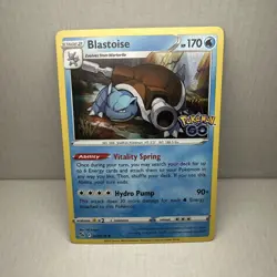 Pokemon TCG Blastoise 17/78 Pokemon GO Set Holo Rare Near Mint/Mint - Image 1