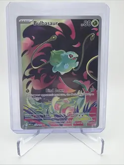 Pokemon Bulbasaur Full Art Holo Illustration Rare Me01: Mega Evolution 133/132 - Image 1