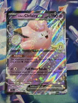 Pokemon TCG Lillie's Clefairy EX 056/159 Journey Together - Image 1