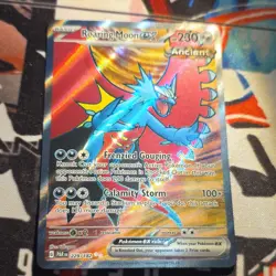 Pokemon Roaring Moon ex SV04 Paradox Rift Ultra Rare Full Art Holo 229/182 - Image 1
