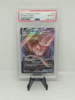 Mew Vmax Pokemon Fusion Strike Holo 114/264 PSA GEM MINT 10 - Image 1