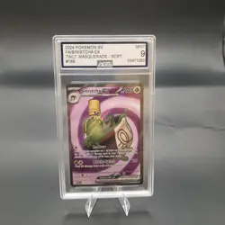 2024 POKEMON TWM EN-TWILIGHT MASQUERADE ULTRA RARE #189 SINISTCHA EX AGS 9 MINT - Image 1