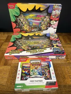 Pokemon ASC Premium Poster Collection Mega Lucario/Gardevoir +1st partner Bundle - Image 1