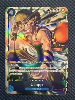 One Piece Usopp (Alternate Art) - Pillars of Strength (OP03) NM Foil - Image 1