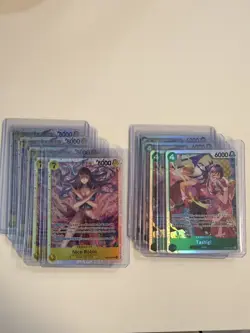 One Piece Heroines Lot of 9 (5) Nico Robin EB03-055 SR (4) Tashigi EB03-018 SR - Image 2