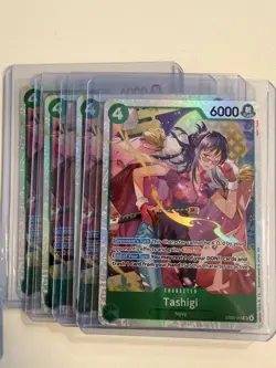 One Piece Heroines Lot of 9 (5) Nico Robin EB03-055 SR (4) Tashigi EB03-018 SR - Image 3
