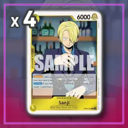 Sanji EB02-054 R Extra Booster Anime 25th ONE PIECE TCG x4 - Image 1