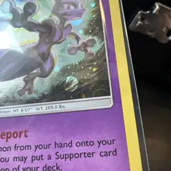 Mewtwo SWIRL SM214 Sun & Moon Black Star Promo Cosmos Holo Pokemon Card - Image 2