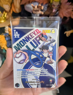 One Piece x Dodgers Promo Collab Card Monkey D. Luffy English Event 7/3/25 - Image 1