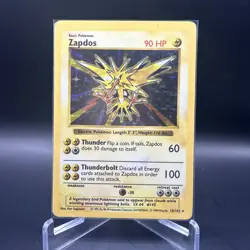 Zapdos 16/102 Holo Rare Base Set (Shadowless) Pokemon Card - Image 1