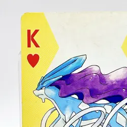 Suicune Pokemon #245 Playing Card Gold Poker Pichu Nintendo Japanese Vintage - Image 2