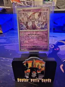 Mewtwo Reverse Holo Rare #150 Near Mint Card Pokemon 2023 Scarlet & Violet 151 - Image 1